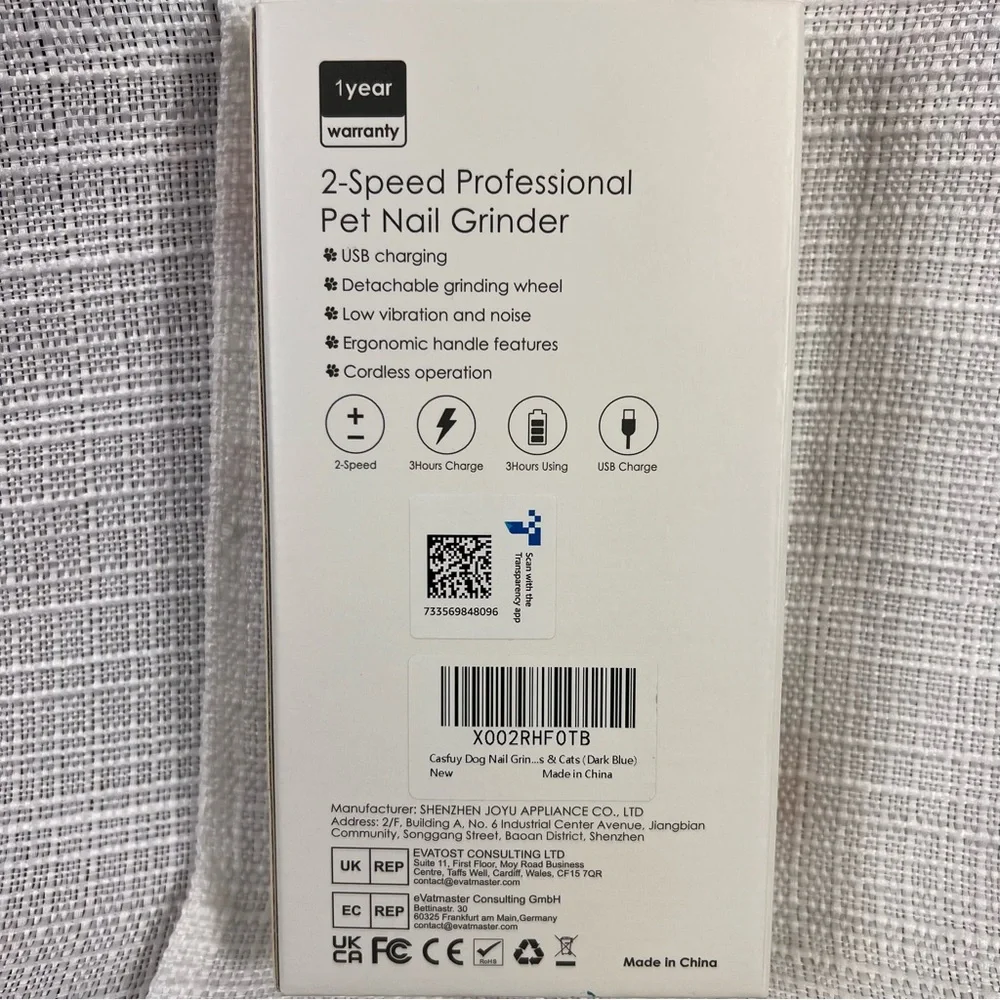 Professional Pet Nail Grinder 2 Speed Rechargeable Like New